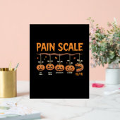 Spooky Pumpkin Pain Scale Trauma Nurse Triage Hall Acrylschild (Hochzeit)