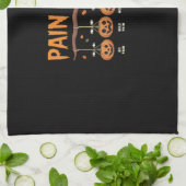 Spooky Pumpkin Pain Scale Trauma Nurse Triage Hall Geschirrtuch (Gefaltet)