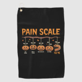 Spooky Pumpkin Pain Scale Trauma Nurse Triage Hall Golfhandtuch (Vorderseite)