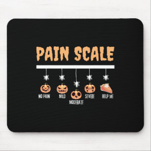 Spooky Pumpkin Pain Scale Trauma Nurse Triage Hall Mousepad