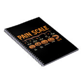Spooky Pumpkin Pain Scale Trauma Nurse Triage Hall Notizblock (Rechte Seite)