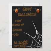 Spooky Pumpkin-Party Einladung (Vorderseite)