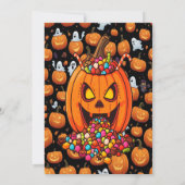 Spooky Pumpkin-Party Einladung (Rückseite)