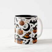 Spooky Pumpkin Party Tasse (VorderseiteRechts)