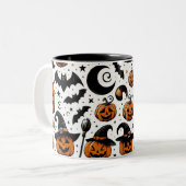 Spooky Pumpkin Party Tasse (Vorderseite Links)