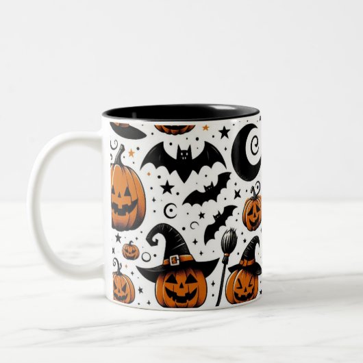 Spooky Pumpkin Party Tasse (Links)