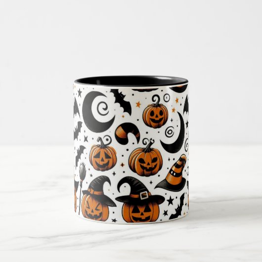Spooky Pumpkin Party Tasse (Mittel)
