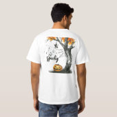 Spooky Pumpkin Patch Doppelseitiges Halloween T-Sh T-Shirt (Schwarz voll)
