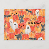 Spooky Pumpkin Patch Postkarte (Vorderseite)