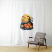 Spooky Pumpkin Patch - Retro Halloween T-Shirt Wandteppich (Beispiel)