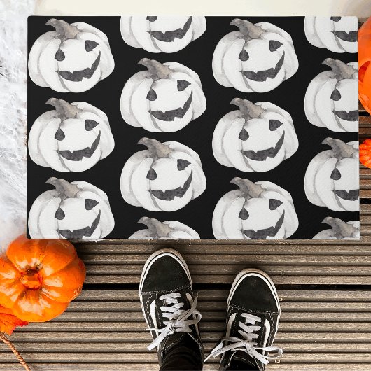 Spooky Pumpkin Pattern | Frohe Halloween Fußmatte
