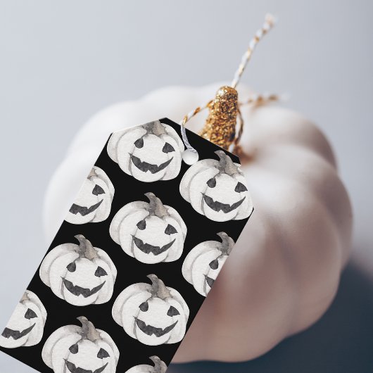 Spooky Pumpkin Pattern | Frohe Halloween Geschenkanhänger