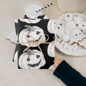 Spooky Pumpkin Pattern | Frohe Halloween Geschenkpapier Set