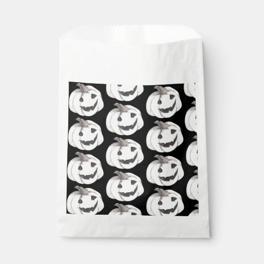 Spooky Pumpkin Pattern | Frohe Halloween Geschenktütchen (Vorderseite)