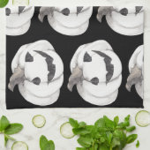 Spooky Pumpkin Pattern | Frohe Halloween Geschirrtuch (Gefaltet)