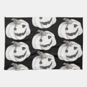 Spooky Pumpkin Pattern | Frohe Halloween Geschirrtuch (Horizontal)
