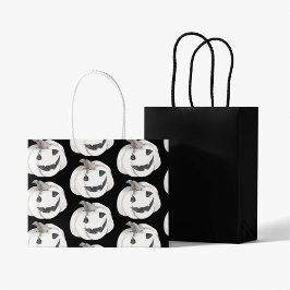 Spooky Pumpkin Pattern | Frohe Halloween Große Geschenktüte