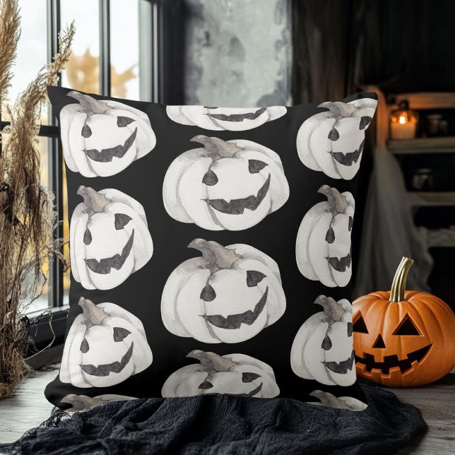 Spooky Pumpkin Pattern | Frohe Halloween Kissen (Von Creator hochgeladen)