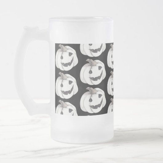 Spooky Pumpkin Pattern | Frohe Halloween Mattglas Bierglas (Links)