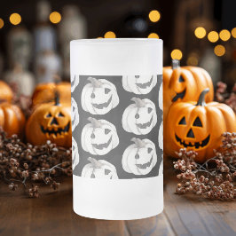 Spooky Pumpkin Pattern | Frohe Halloween Mattglas Bierglas