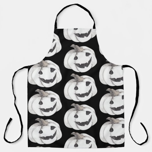 Spooky Pumpkin Pattern | Frohe Halloween Schürze (Vorderseite)