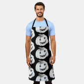 Spooky Pumpkin Pattern | Frohe Halloween Schürze (Getragen)