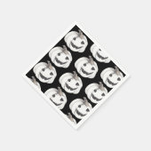 Spooky Pumpkin Pattern | Frohe Halloween Serviette (Ecke)