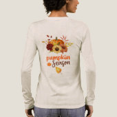 Spooky Pumpkin Season | Cute Fall & Halloween  Tri-Blend Shirt (Rückseite)