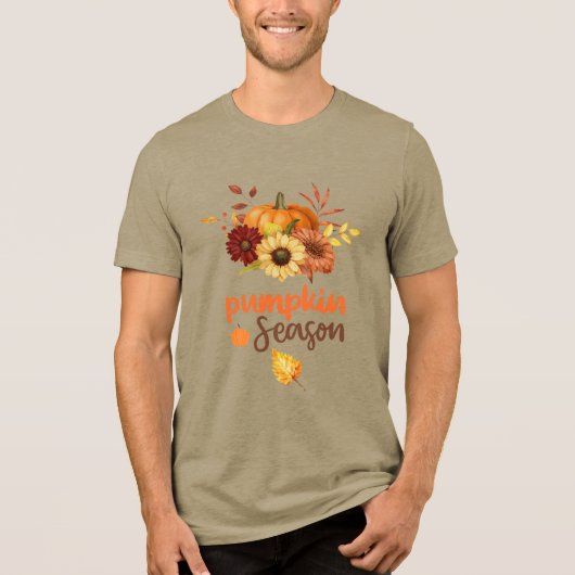 Spooky Pumpkin Season | Halloween Vibes T-Shirt Tri-Blend Shirt (Vorderseite)