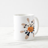 Spooky Pumpkin Splash Halloween Mug Kaffeetasse (VorderseiteRechts)