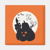 Spooky Pumpkin Trick oder Behandlung Magnet (Vorne)