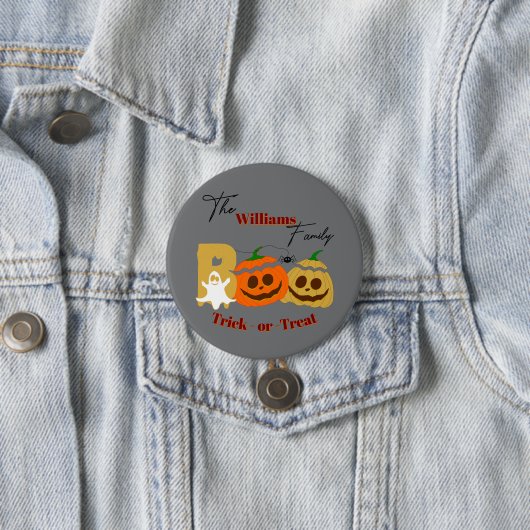 Spooky Pumpkin Trick oder Treat Button (Beispiel)