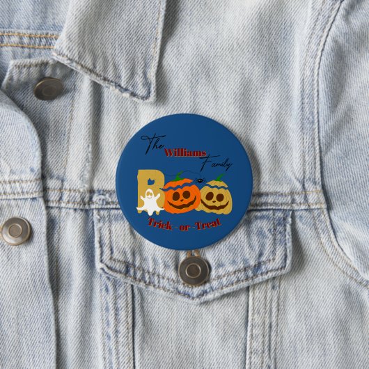 Spooky Pumpkin Trick oder Treat Button (Beispiel)