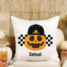 Spooky Pumpkin Typ Retro Boys Name Fall Halloween