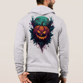 Spooky Pumpkin unter Vollmond Hoodie