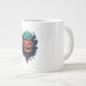 Spooky Pumpkin unter Vollmond Jumbo-Tasse (Vorderseite Rechts)
