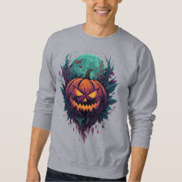 Spooky Pumpkin unter Vollmond Sweatshirt