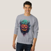 Spooky Pumpkin unter Vollmond Sweatshirt (Vorne ganz)