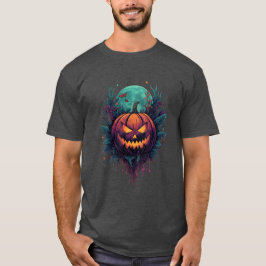 Spooky Pumpkin unter Vollmond T-Shirt