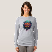 Spooky Pumpkin unter Vollmond T-Shirt (Vorne ganz)