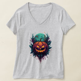 Spooky Pumpkin unter Vollmond T-Shirt