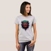 Spooky Pumpkin unter Vollmond T-Shirt (Vorne ganz)