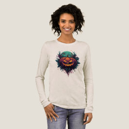 Spooky Pumpkin unter Vollmond Tri-Blend Shirt