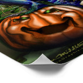 Spooky Pumpkin Vines Poster (Ecke)