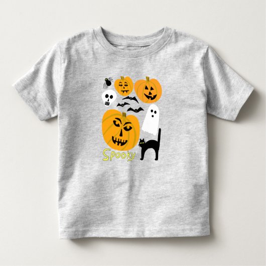 Spooky Pumpkins Charming Halloween Geisterbäder Kleinkind T-shirt (Vorderseite)