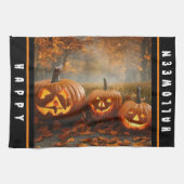 Spooky Pumpkins Family Collection Geschirrtuch (Horizontal)