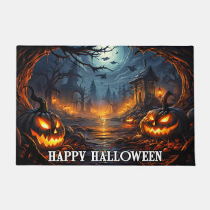 Spooky Pumpkins   Frohe Halloween Fußmatte
