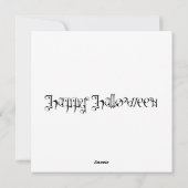 Spooky Pumpkins Halloween Feiertagskarte (Rückseite)