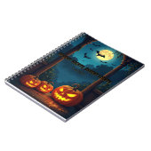 Spooky Pumpkins Halloween Notizblock (Linke Seite)