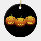 Spooky Pumpkins Keramikornament (Vorne)